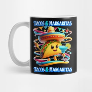 Festive Fiesta Flavors tacos and margaritas Mug